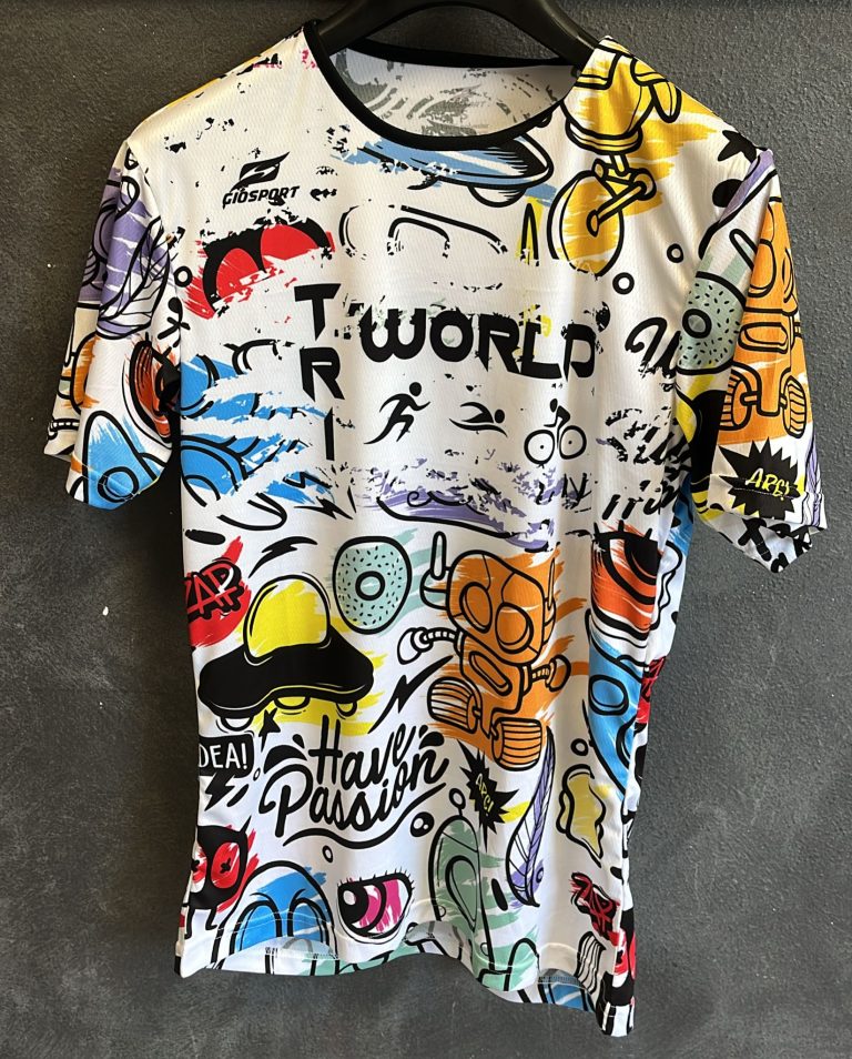 t-shirt running TRI WORLD