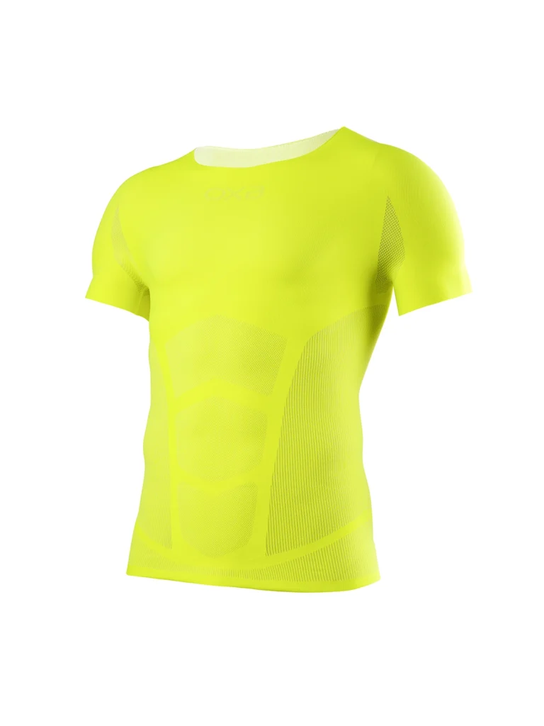 Oxyburn OXBABDOMINA 5098 unisex shirtsleeve (gialla fluo/bianca/azzurro) - immagine 3