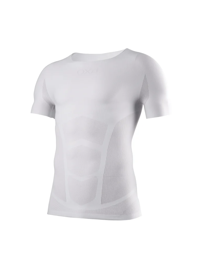 Oxyburn OXBABDOMINA 5098 unisex shirtsleeve (gialla fluo/bianca/azzurro)