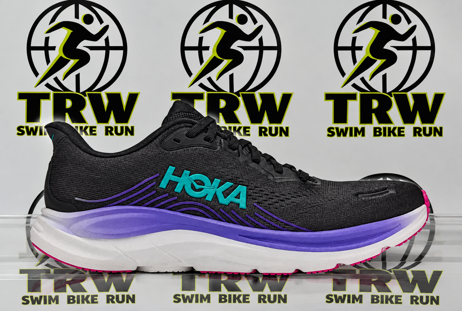 hoka clifton 11 woman purple/black