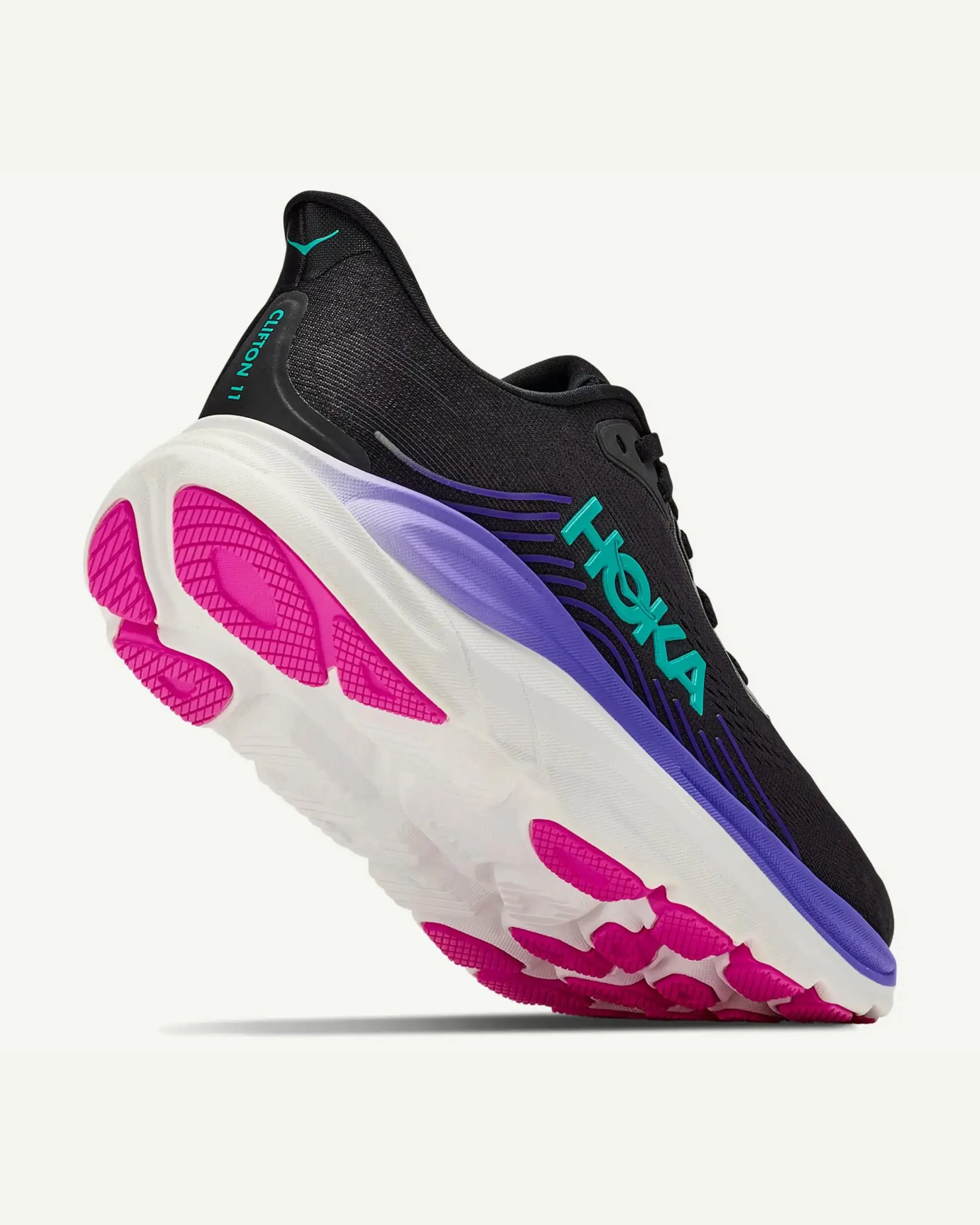 hoka clifton 11 woman purple/black - immagine 2